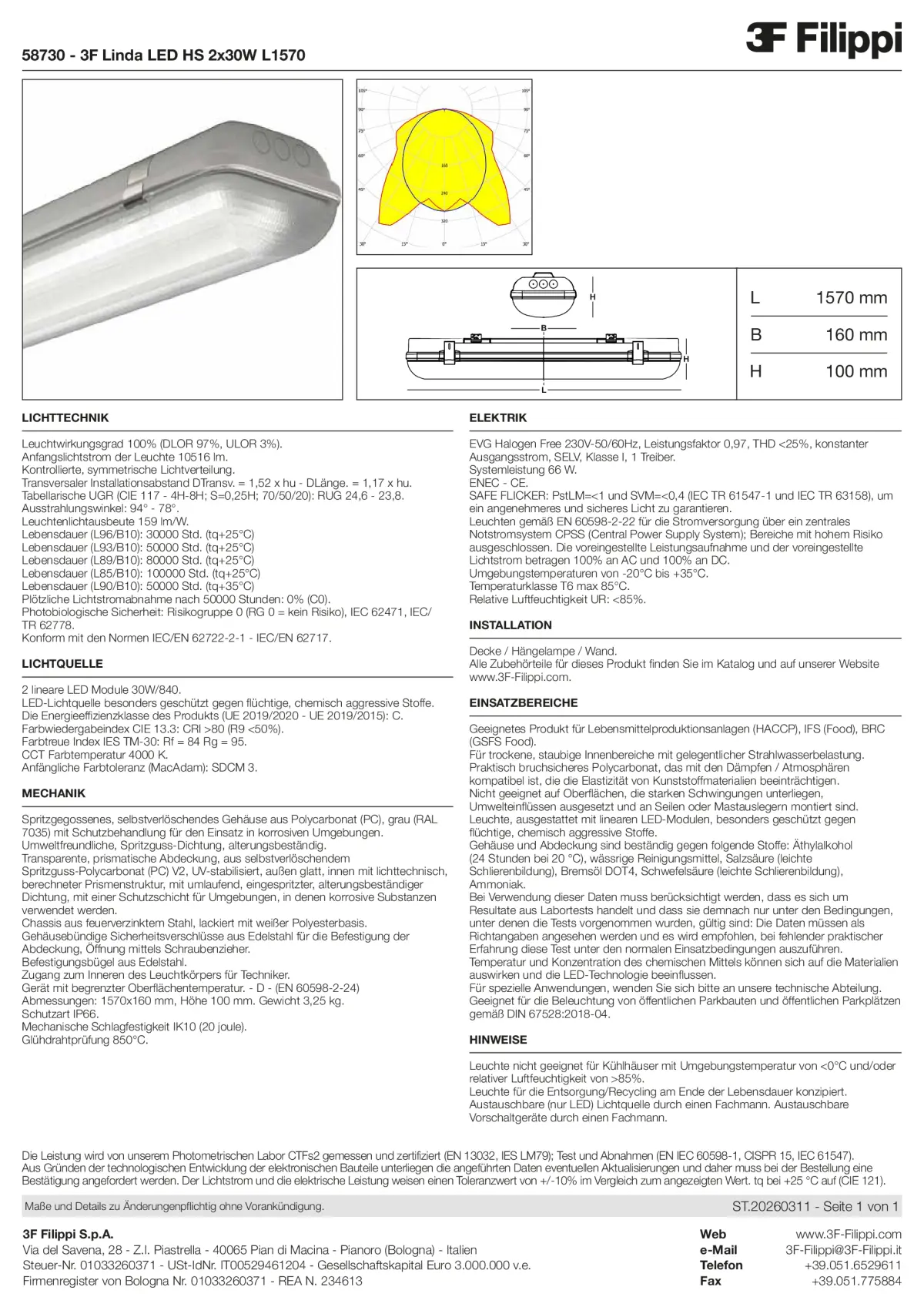 58730 - 3F Linda LED HS 2x30W L1570 - Datasheet - de