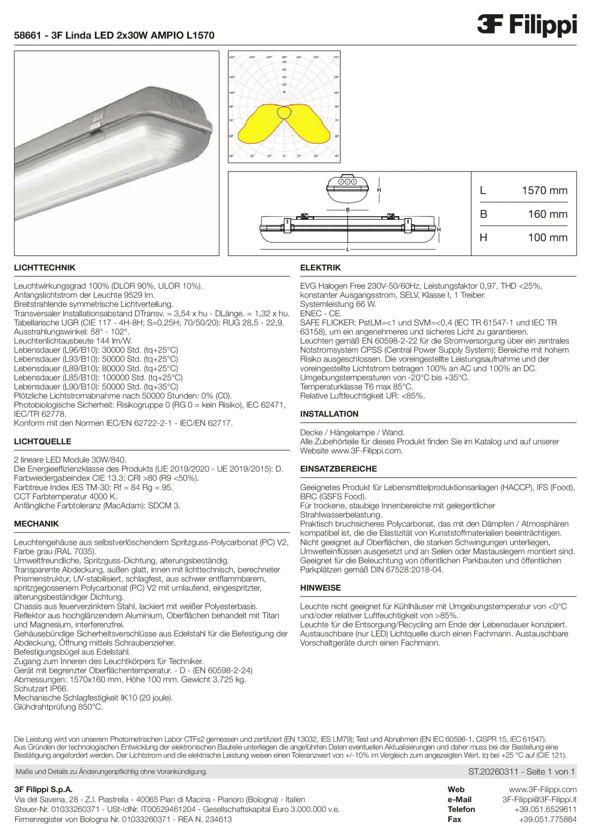 58661 - 3F Linda LED 2x30W AMPIO L1570 - Datasheet - de