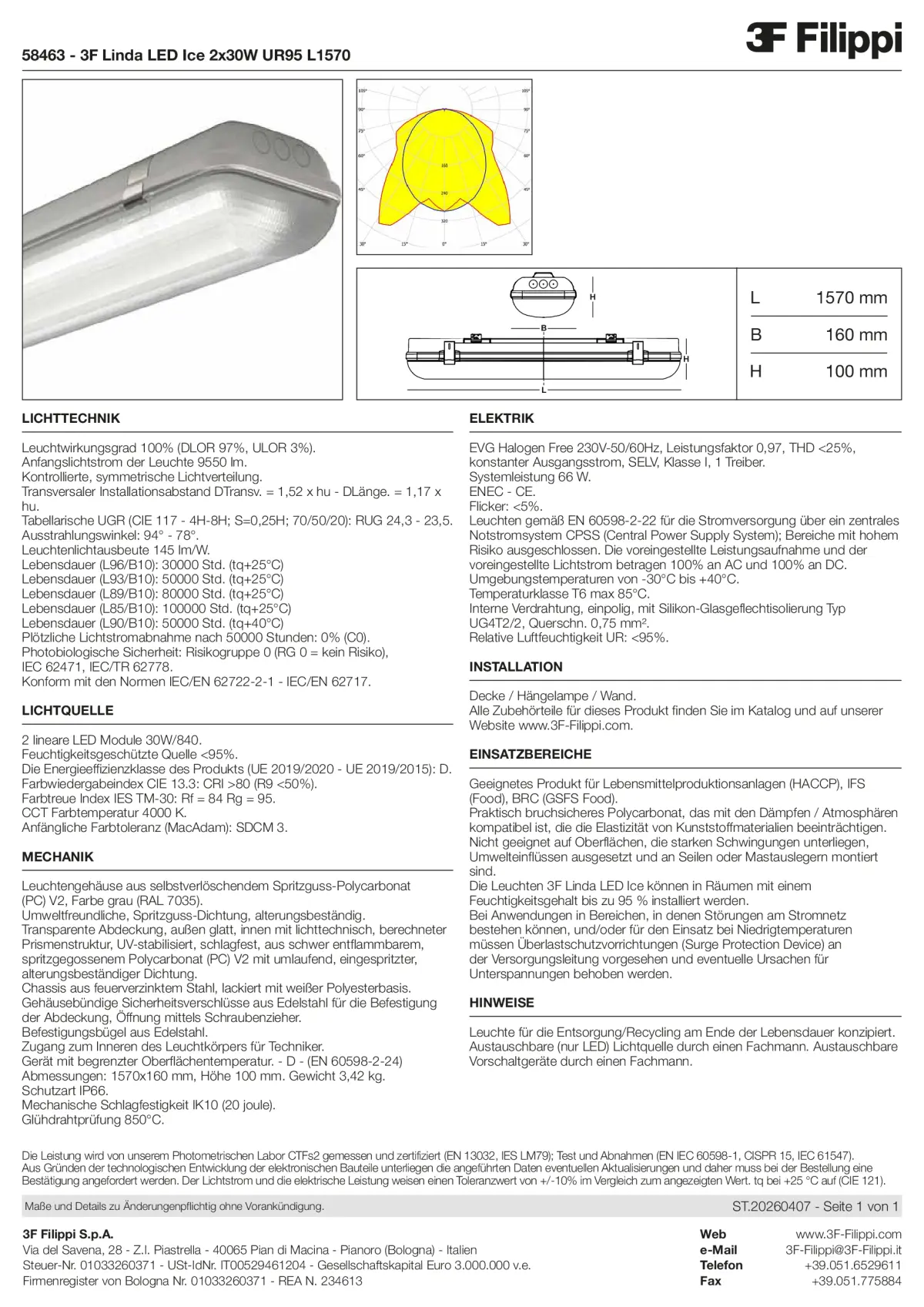 58463 - 3F Linda LED Ice 2x30W UR95 L1570 - Datasheet - de