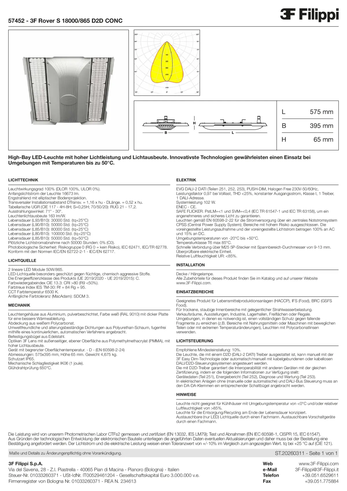 57452 - 3F Rover S 18000-865 D2D CONC - Datasheet - de
