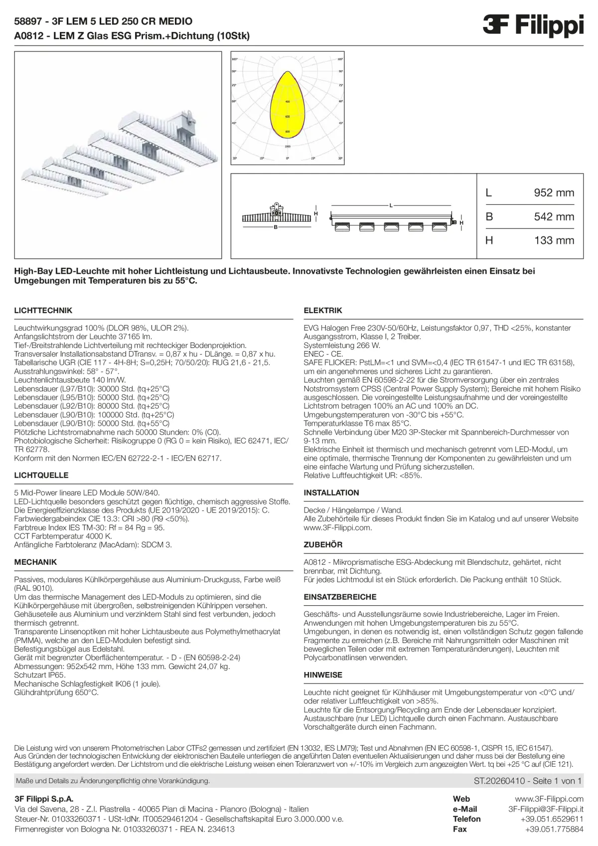 58897+A0812 - 3F LEM 5 LED 250 CR MEDIO + VS - Datasheet - de
