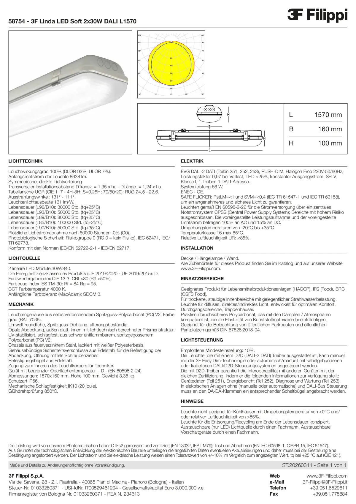 58754 - 3F Linda LED Soft 2x30W DALI L1570 - Datasheet - de