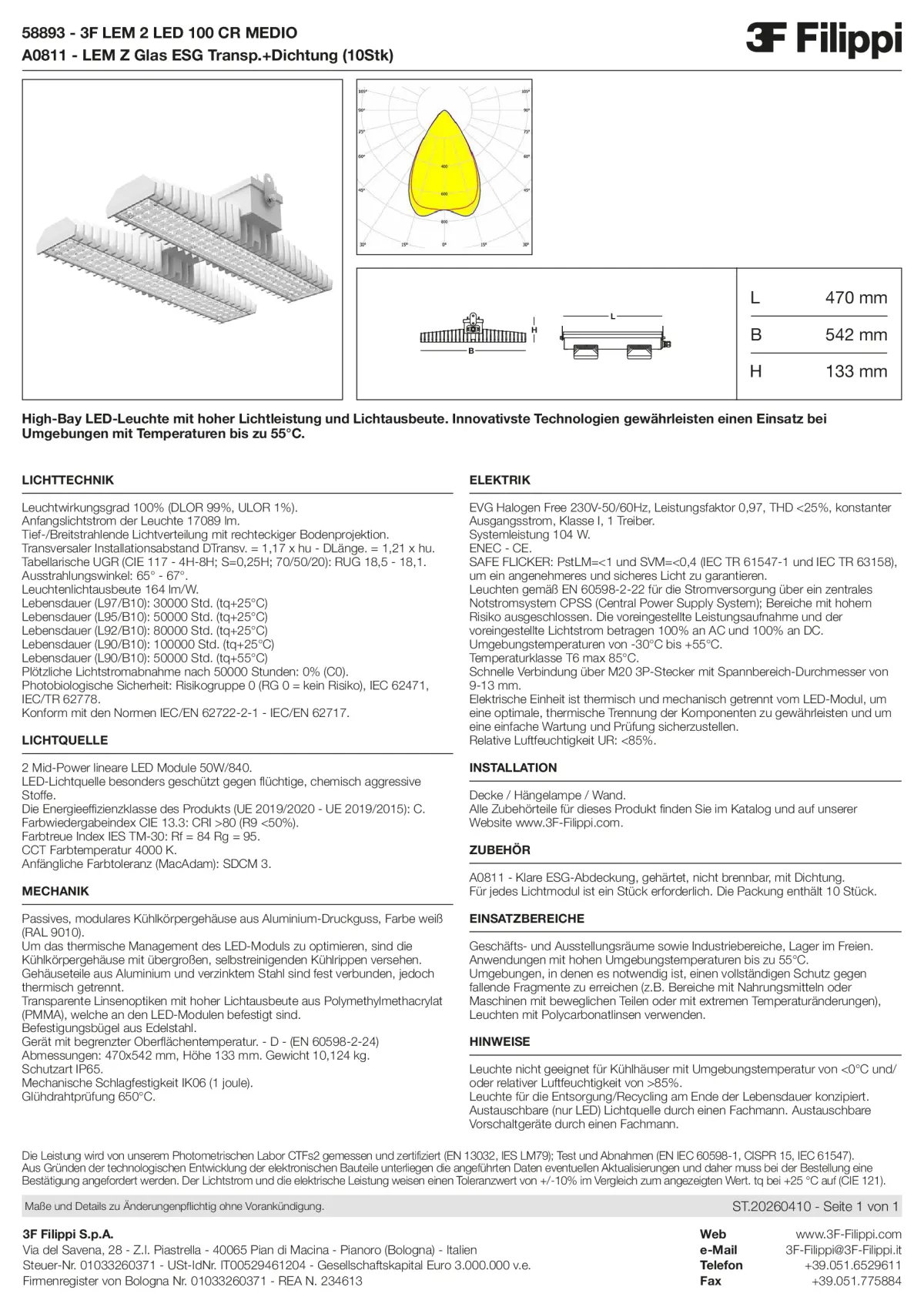 58893+A0811 - 3F LEM 2 LED 100 CR MEDIO + VT - Datasheet - de