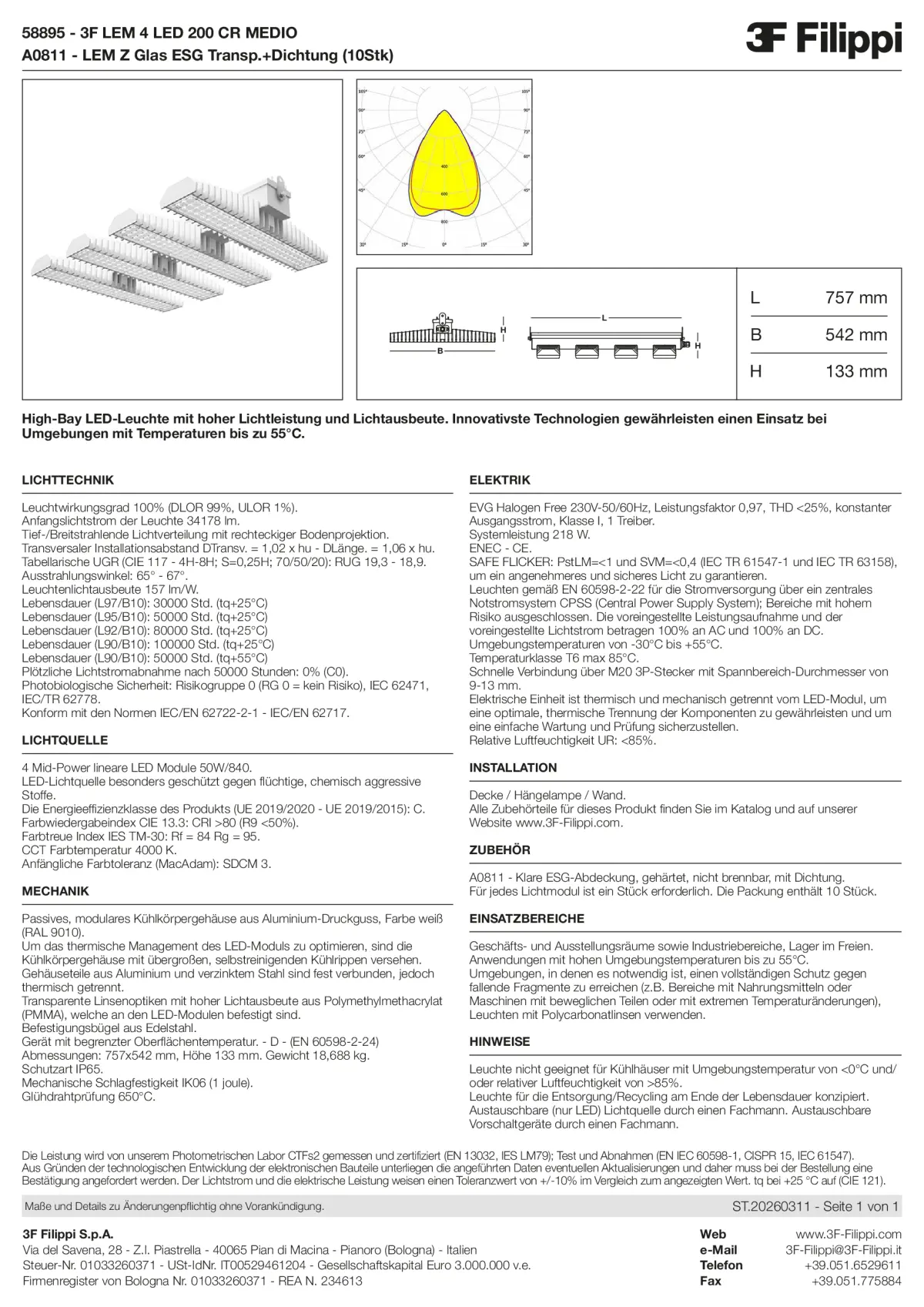 58895+A0811 - 3F LEM 4 LED 200 CR MEDIO + VT - Datasheet - de