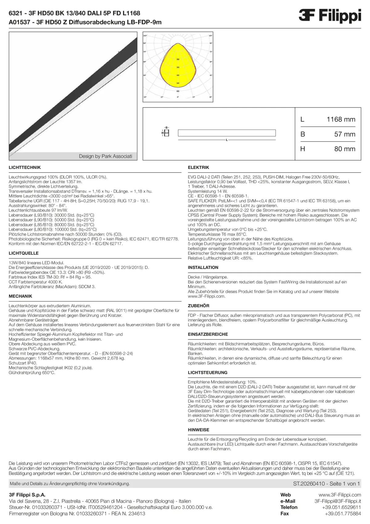6321+A01537 - 3F HD50 BK 13-840 DALI 5P FD L1168 + FDP - Datasheet - de