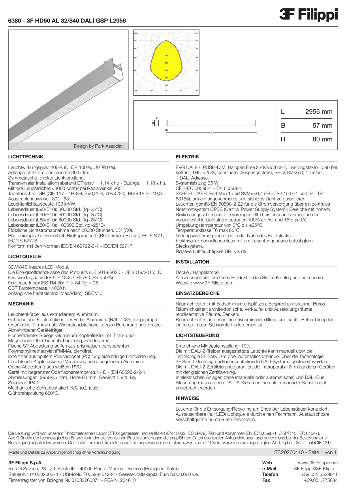 6380 - 3F HD50 AL 32-840 DALI GSP L2956 - Datasheet - de