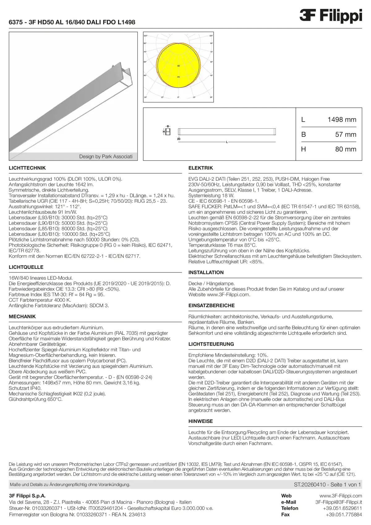 6375 - 3F HD50 AL 16-840 DALI FDO L1498 - Datasheet - de