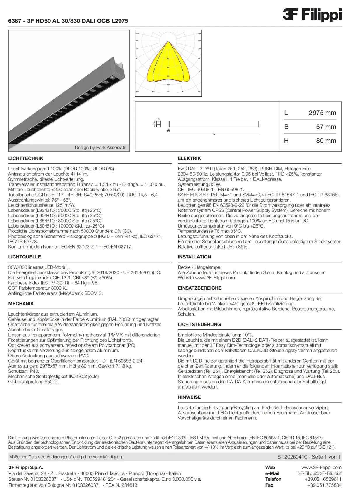 6387 - 3F HD50 AL 30-830 DALI OCB L2975 - Datasheet - de