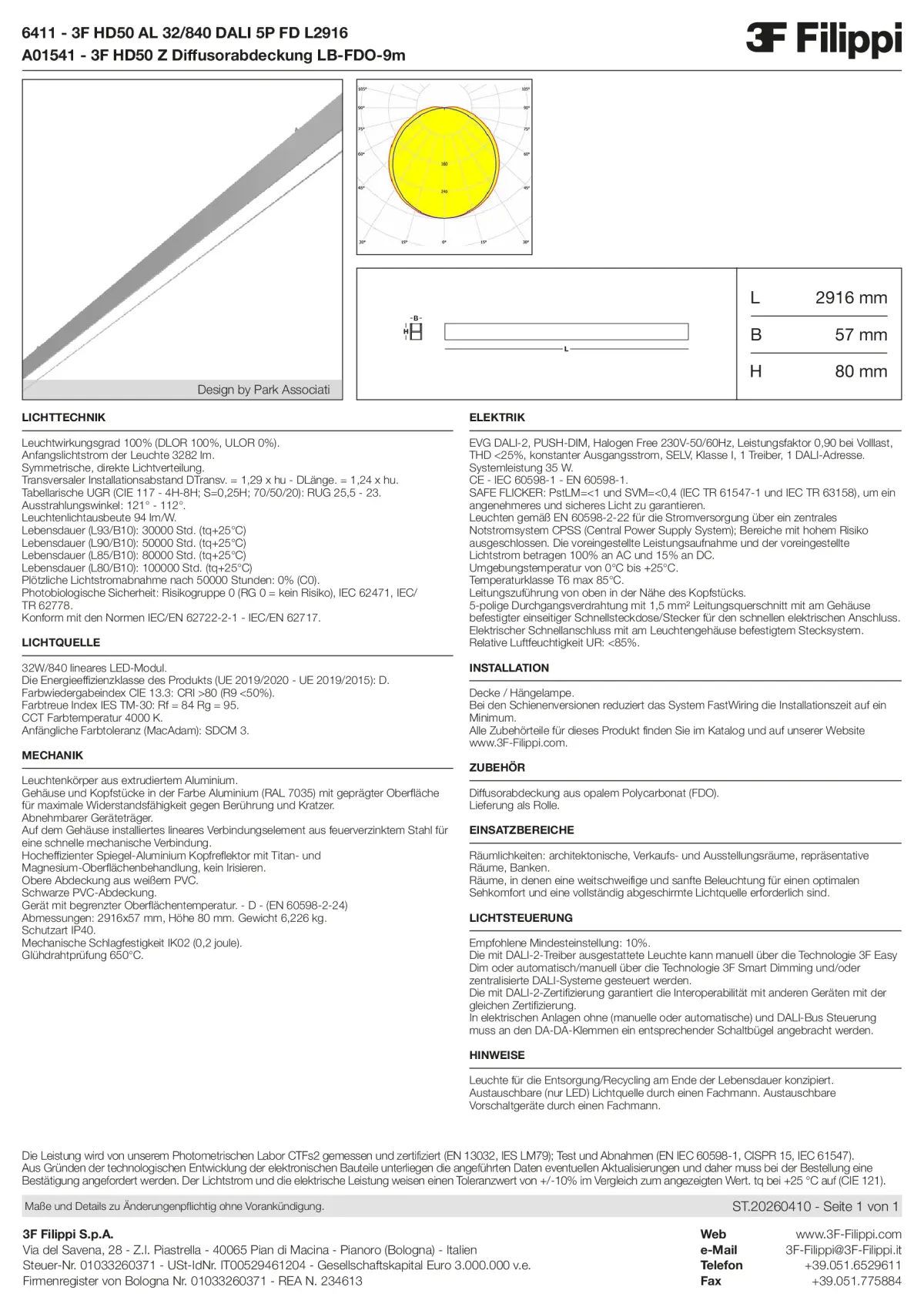 6411+A01541 - 3F HD50 AL 32-840 DALI 5P FD L2916 + FDO - Datasheet - de