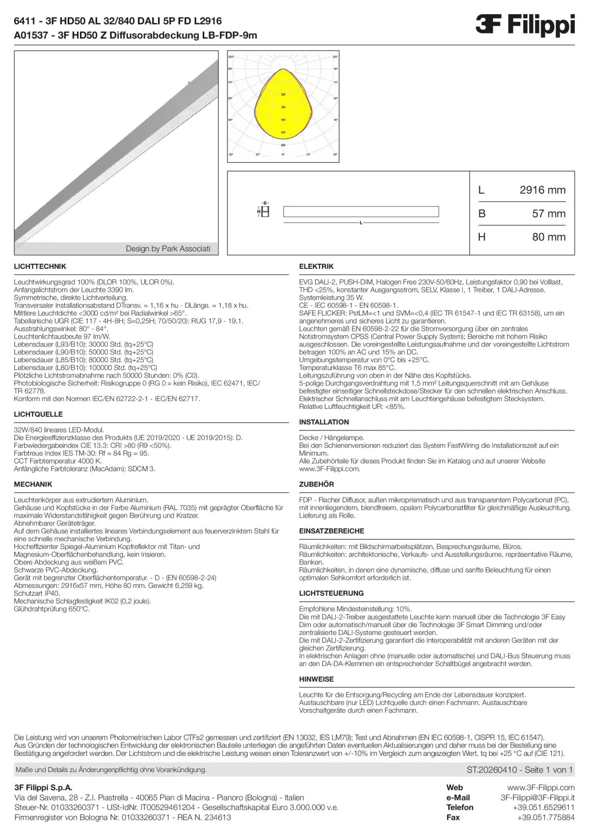 6411+A01537 - 3F HD50 AL 32-840 DALI 5P FD L2916 + FDP - Datasheet - de