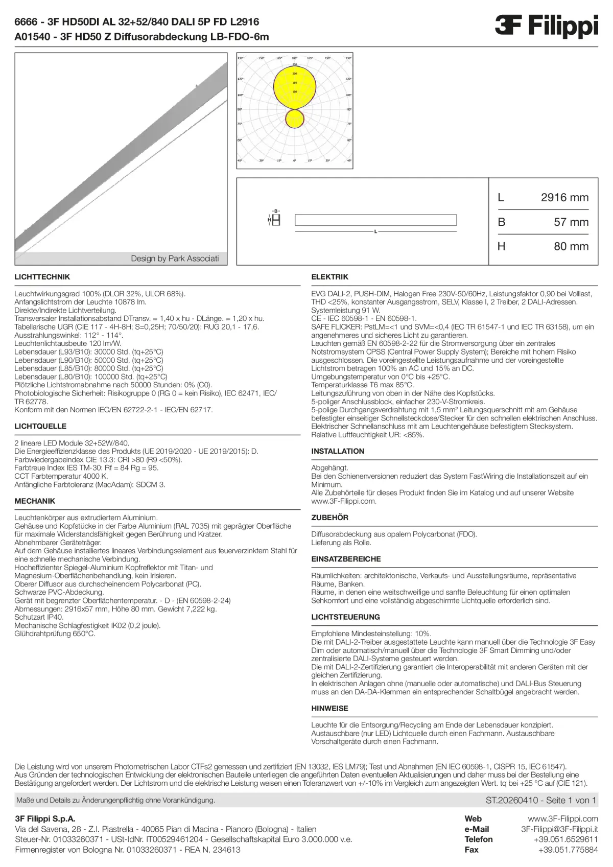 6666+A01540 - 3F HD50DI AL 32+52-840 DALI 5P FD L2916 + FDO - Datasheet - de