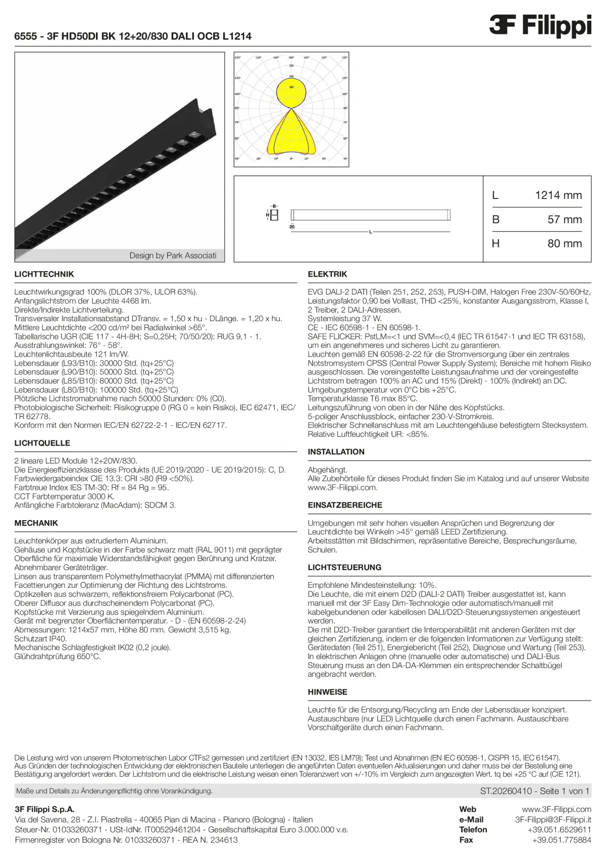6555 - 3F HD50DI BK 12+20-830 DALI OCB L1214 - Datasheet - de