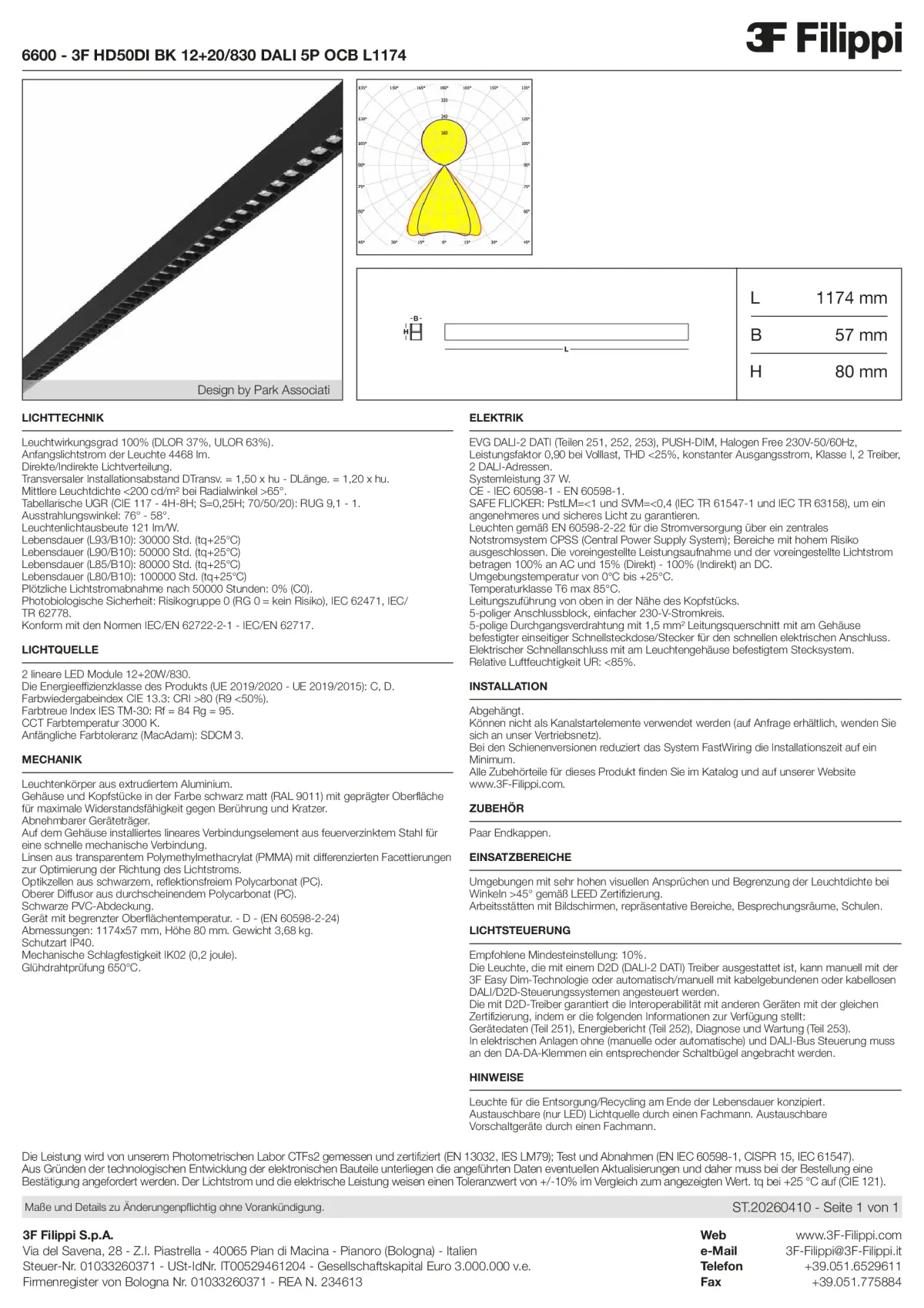 6600 - 3F HD50DI BK 12+20-830 DALI 5P OCB L1174 - Datasheet - de