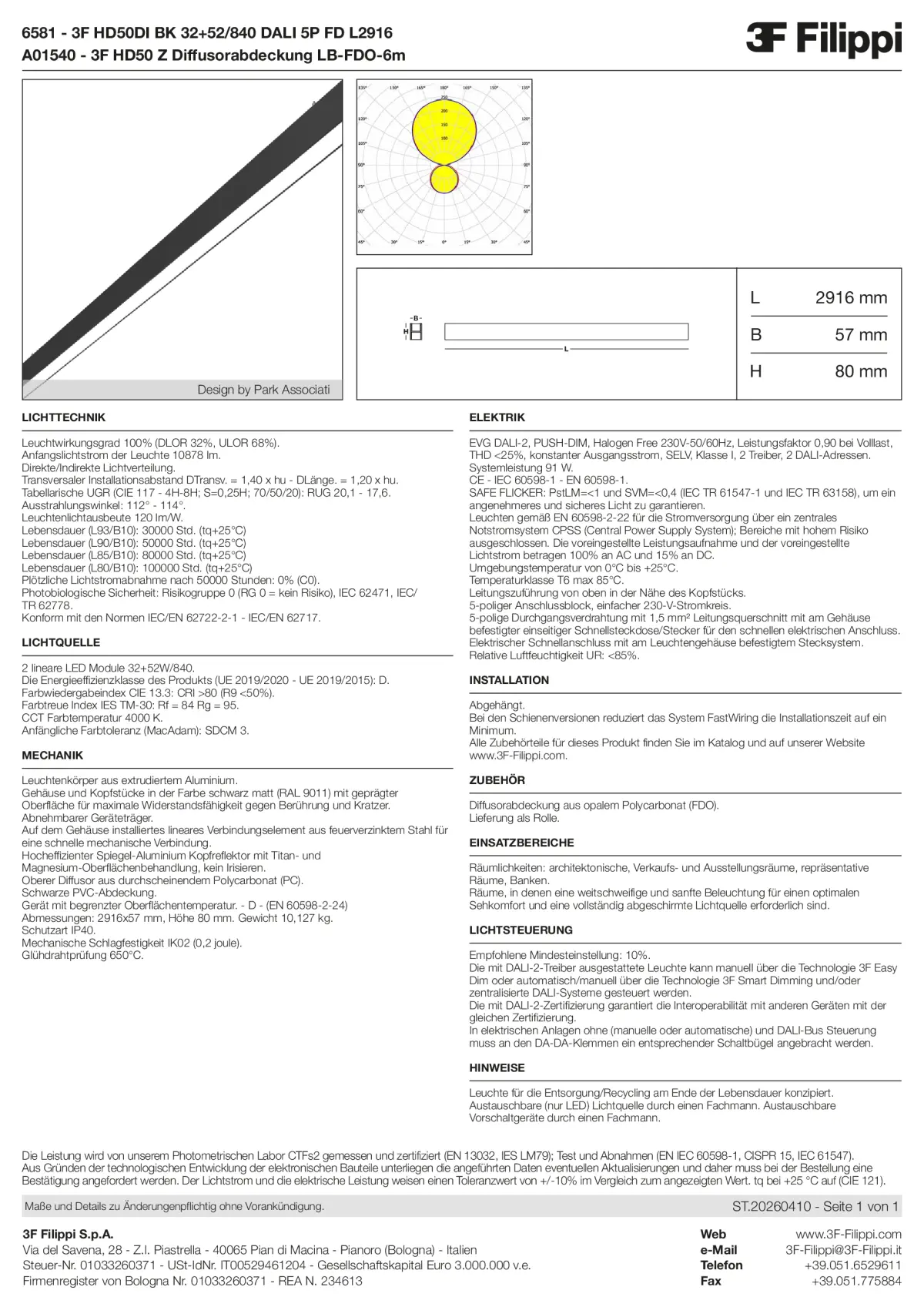 6581+A01540 - 3F HD50DI BK 32+52-840 DALI 5P FD L2916 + FDO - Datasheet - de
