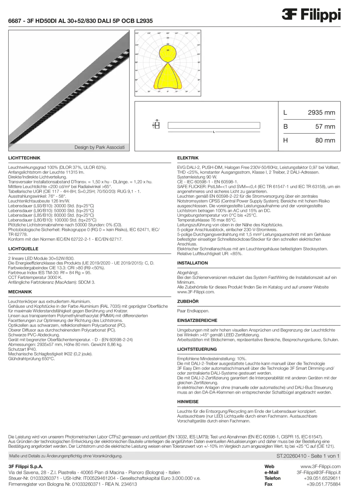 6687 - 3F HD50DI AL 30+52-830 DALI 5P OCB L2935 - Datasheet - de
