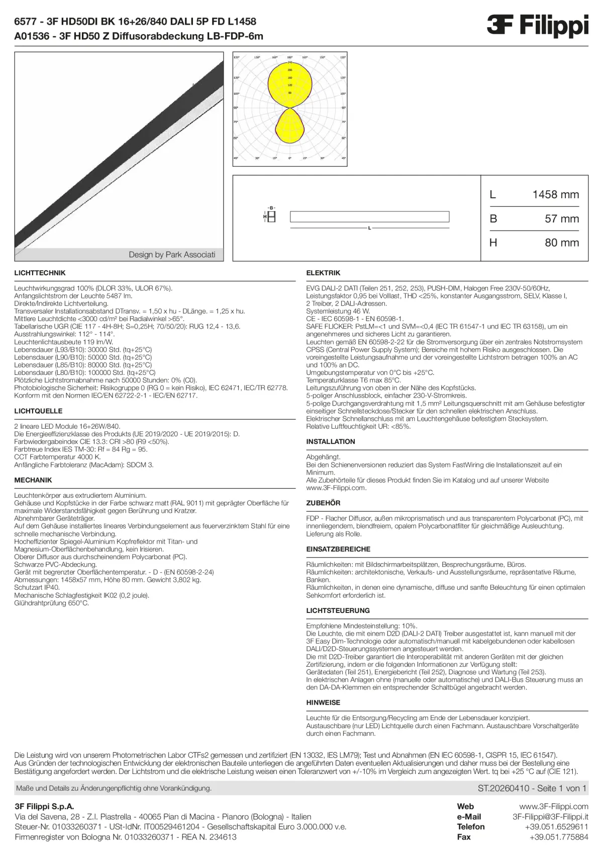 6577+A01536 - 3F HD50DI BK 16+26-840 DALI 5P FD L1458 + FDP - Datasheet - de