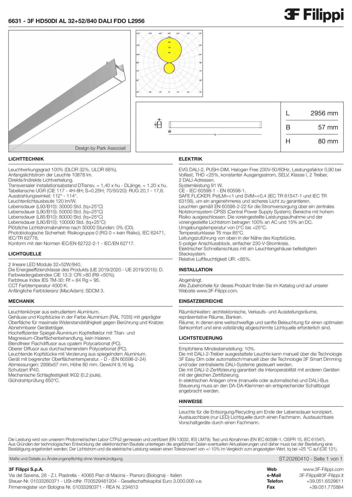 6631 - 3F HD50DI AL 32+52-840 DALI FDO L2956 - Datasheet - de