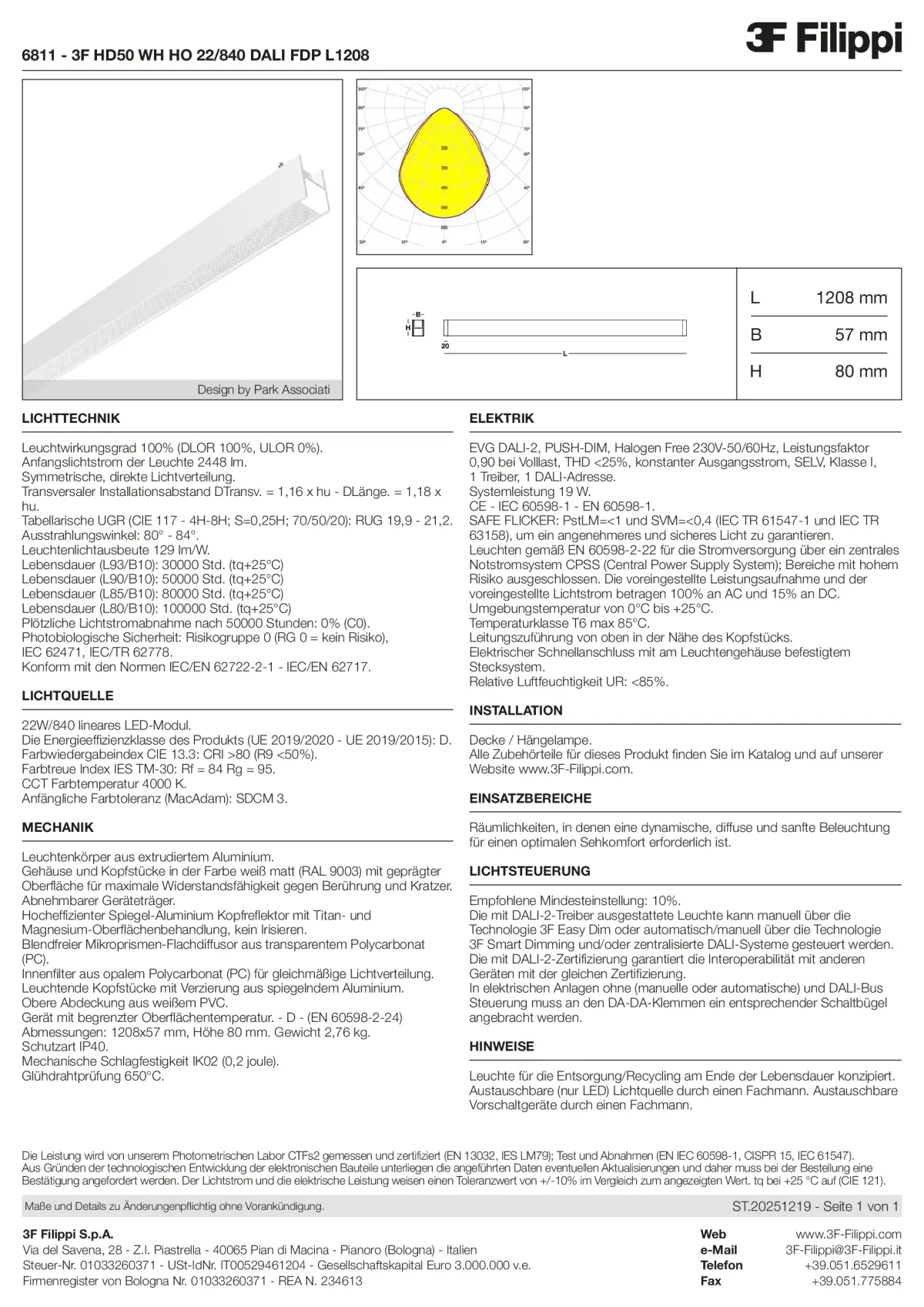 6811 - 3F HD50 WH HO 22-840 DALI FDP L1208 - Datasheet - de