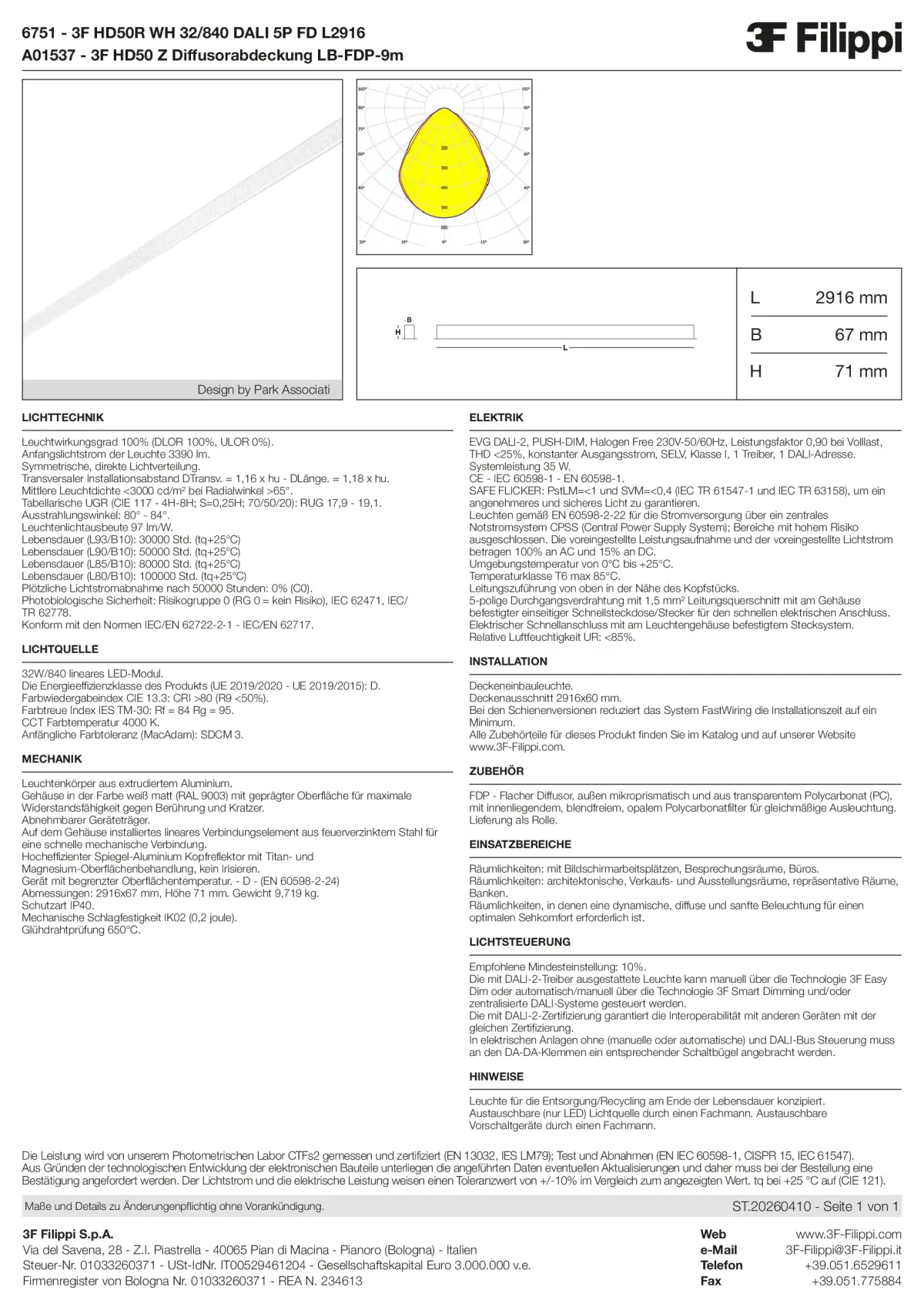 6751+A01537 - 3F HD50R WH 32-840 DALI 5P FD L2916 + FDP - Datasheet - de