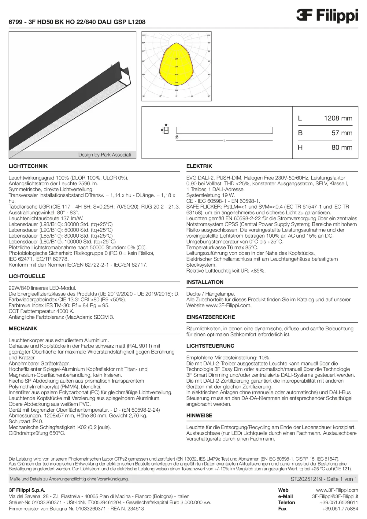 6799 - 3F HD50 BK HO 22-840 DALI GSP L1208 - Datasheet - de