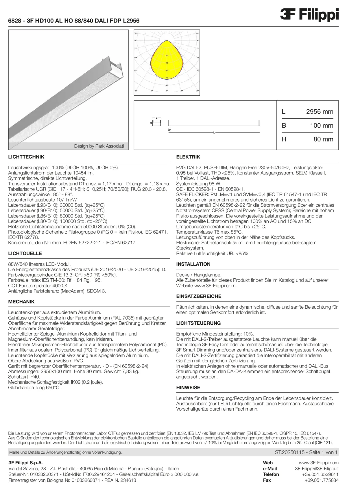 6828 - 3F HD100 AL HO 88-840 DALI FDP L2956 - Datasheet - de