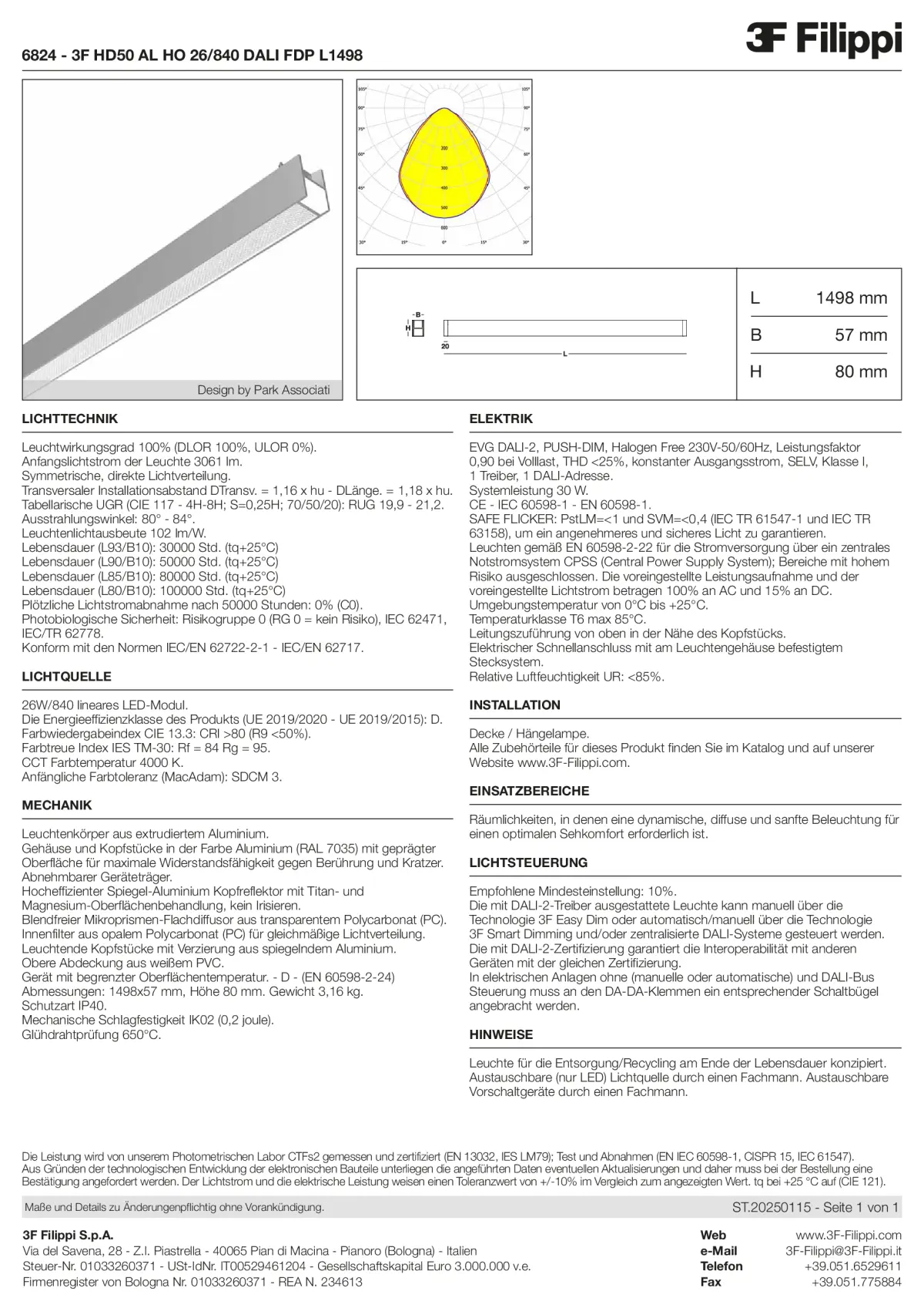6824 - 3F HD50 AL HO 26-840 DALI FDP L1498 - Datasheet - de