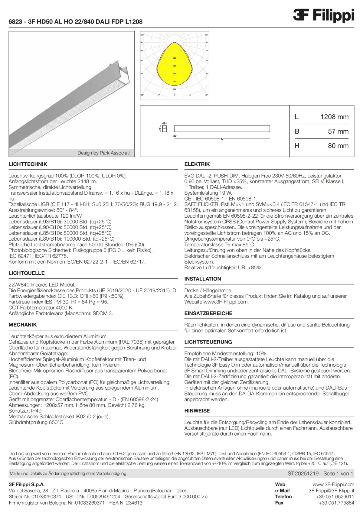 6823 - 3F HD50 AL HO 22-840 DALI FDP L1208 - Datasheet - de