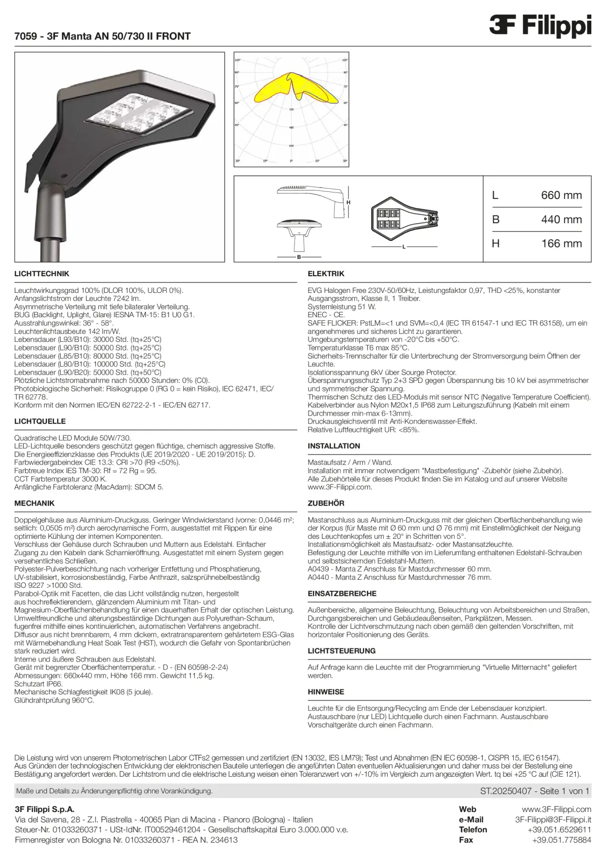 7059 - 3F Manta AN 50-730 II FRONT - Datasheet - de