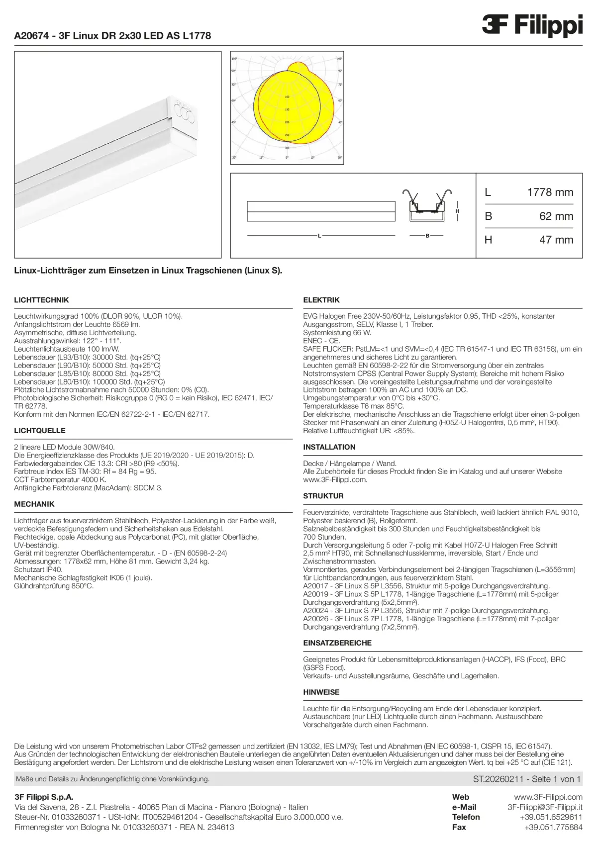 A20674 - 3F Linux DR 2x30 LED AS L1778 - Datasheet - de