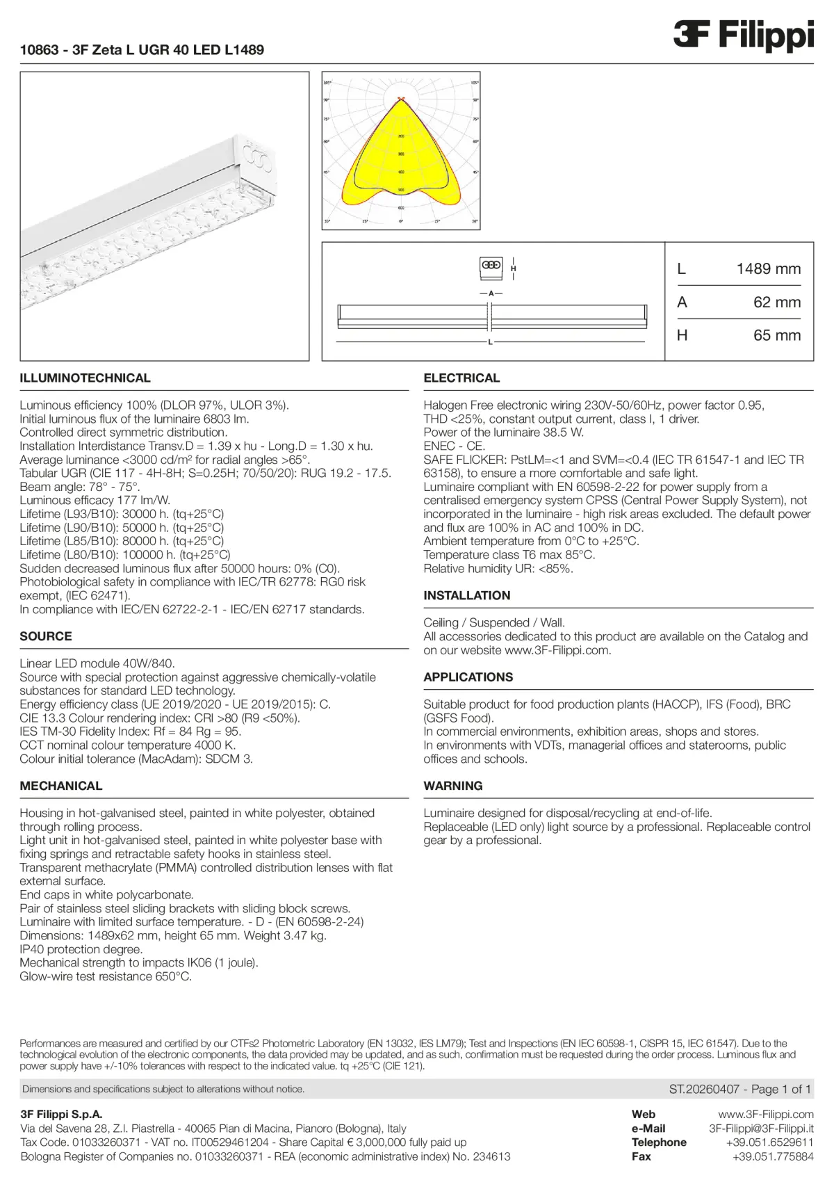 10863 - 3F Zeta L UGR 40 LED L1489 - Datasheet - en