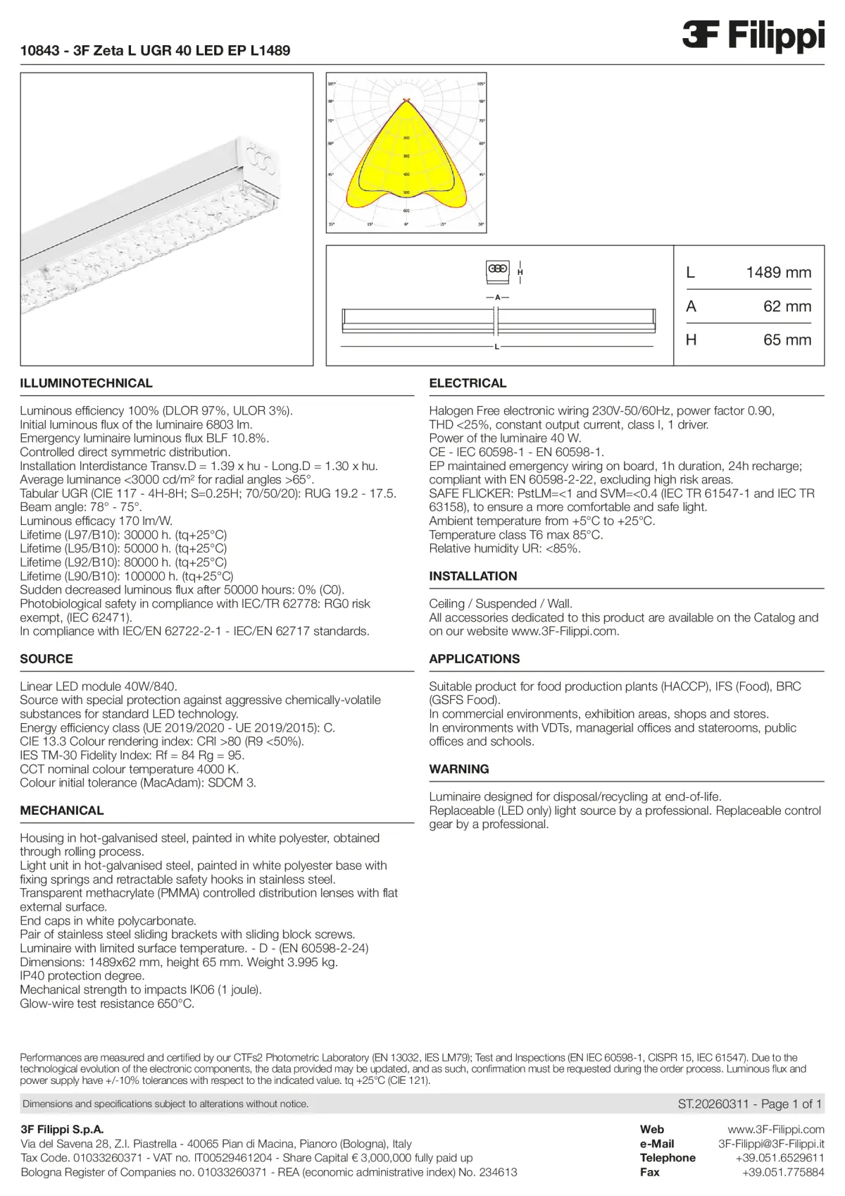 10843 - 3F Zeta L UGR 40 LED EP L1489 - Datasheet - en