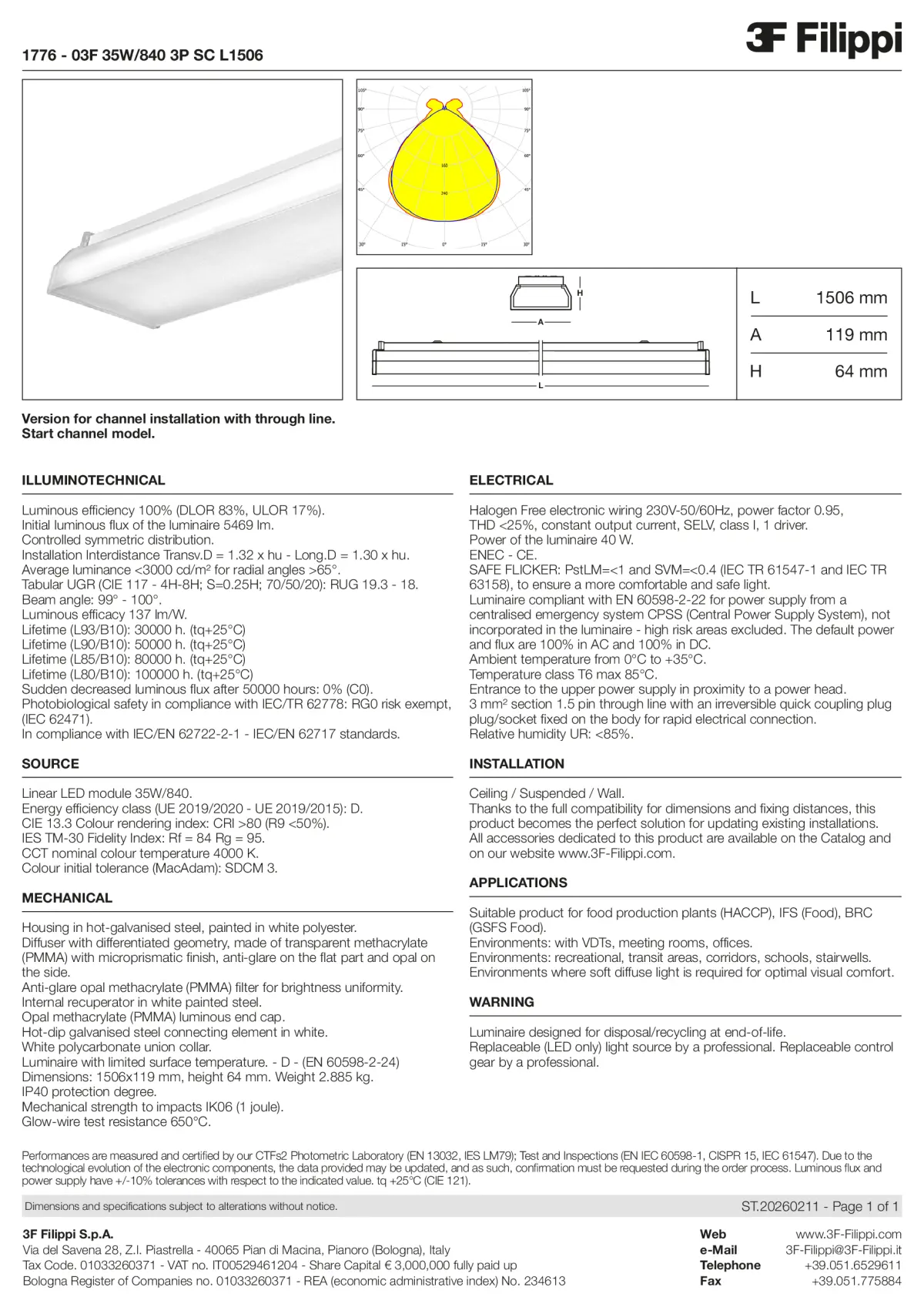 1776 - 03F 35W-840 3P SC L1506 - Datasheet - en