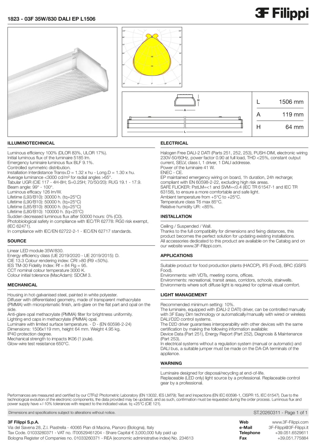 1823 - 03F 35W-830 DALI EP L1506 - Datasheet - en