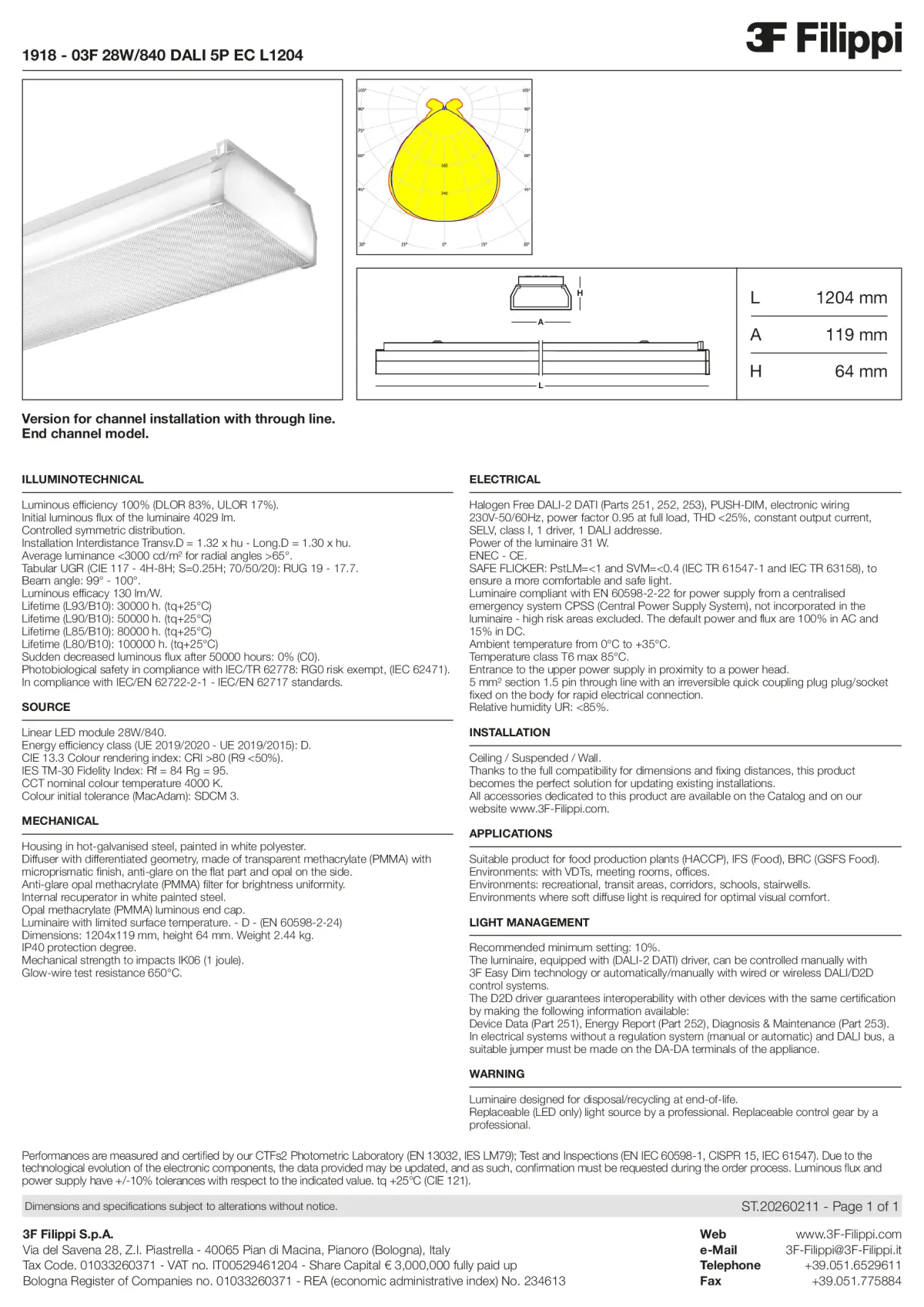 1918 - 03F 28W-840 DALI 5P EC L1204 - Datasheet - en