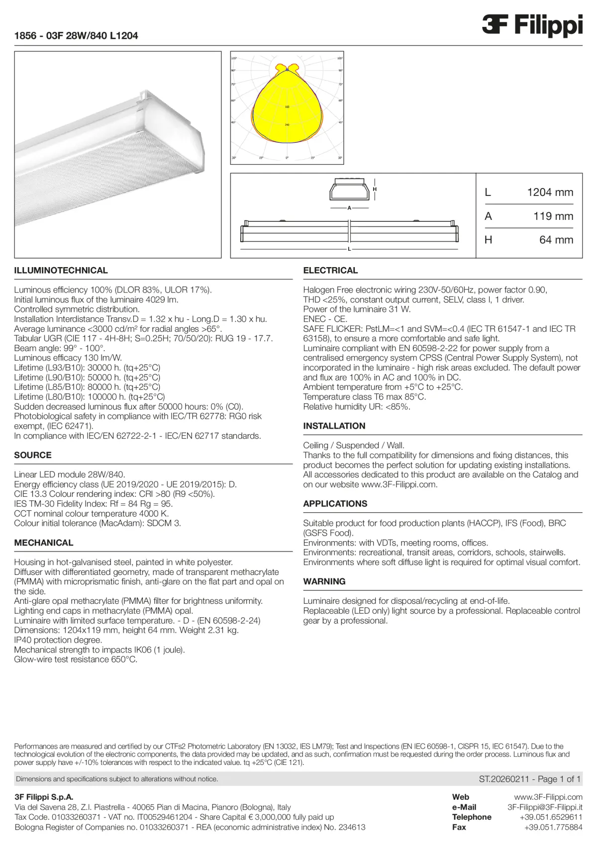 1856 - 03F 28W-840 L1204 - Datasheet - en