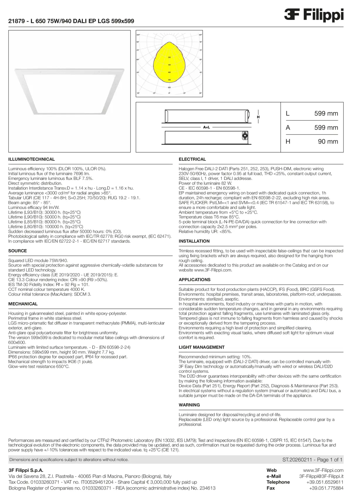21879 - L 650 75W-940 DALI EP LGS 599x599 - Datasheet - en