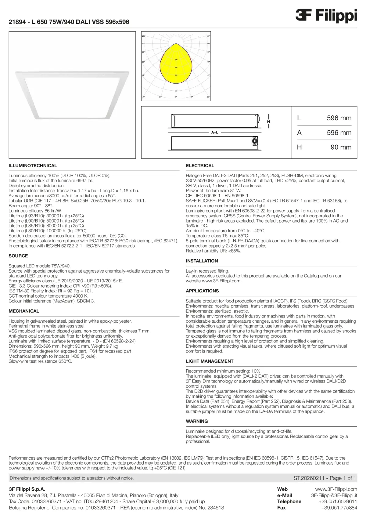 21894 - L 650 75W-940 DALI VSS 596x596 - Datasheet - en