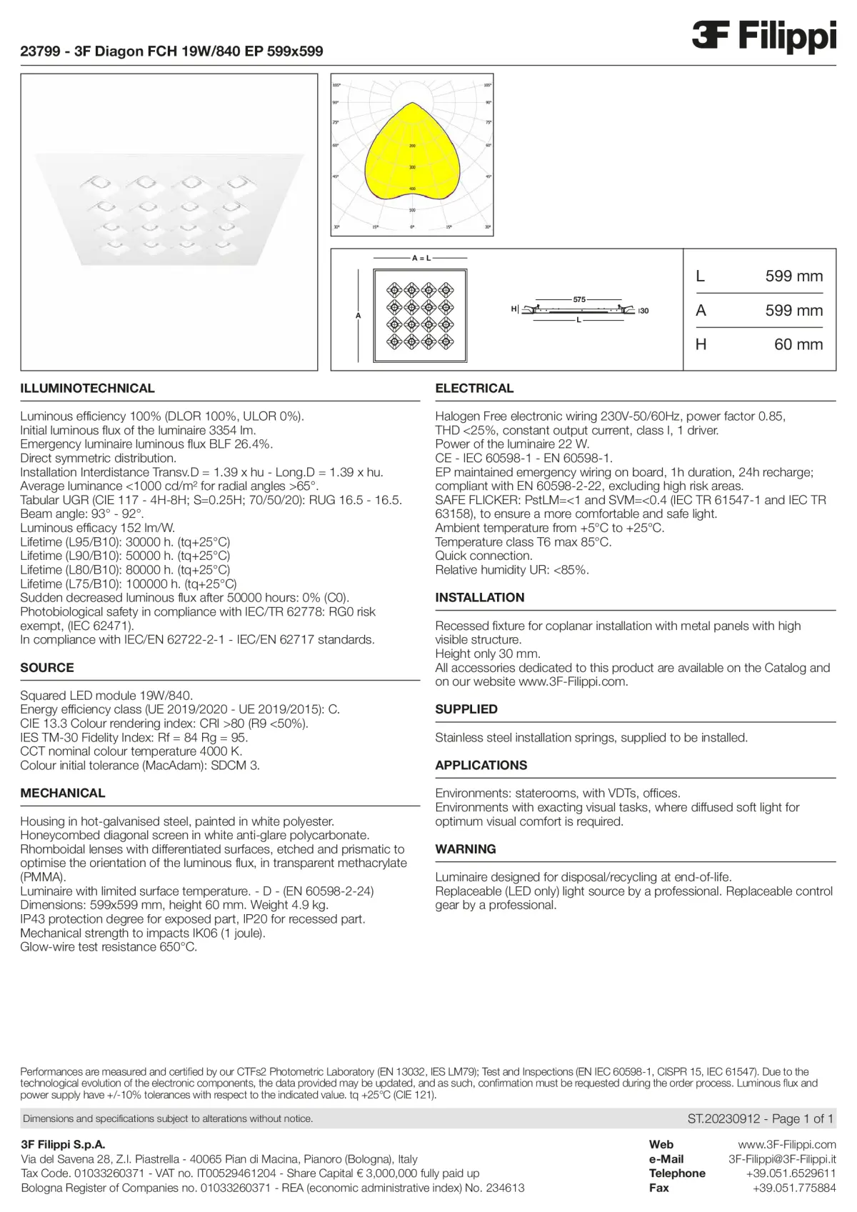 23799 - 3F Diagon FCH 19W-840 EP 599x599 - Datasheet - en
