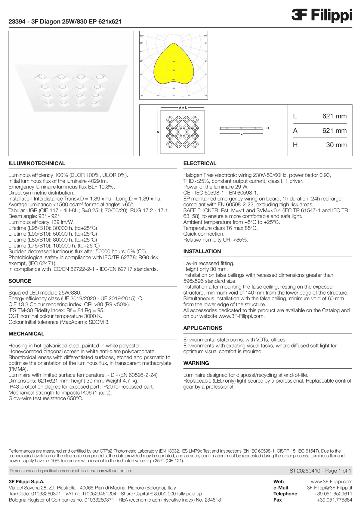 23394 - 3F Diagon 25W-830 EP 621x621 - Datasheet - en