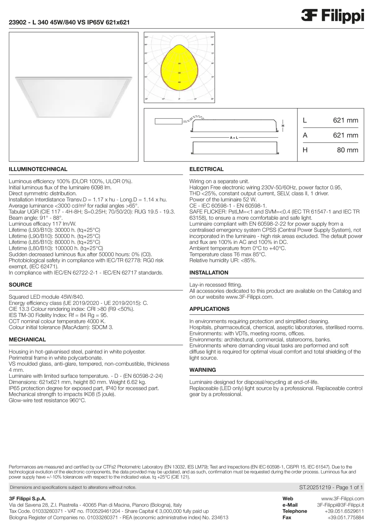 23902 - L 340 45W-840 VS IP65V 621x621 - Datasheet - en