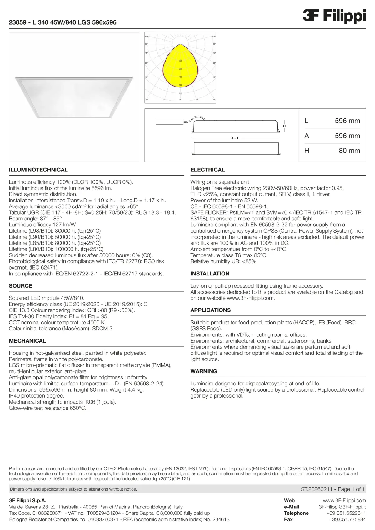 23859 - L 340 45W-840 LGS 596x596 - Datasheet - en