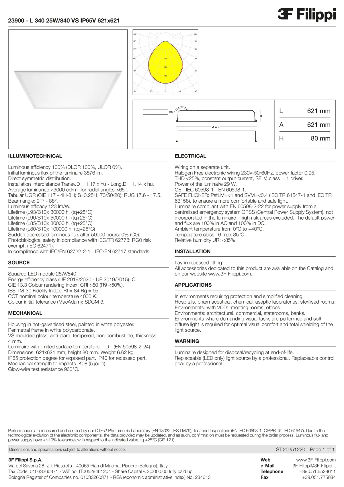 23900 - L 340 25W-840 VS IP65V 621x621 - Datasheet - en