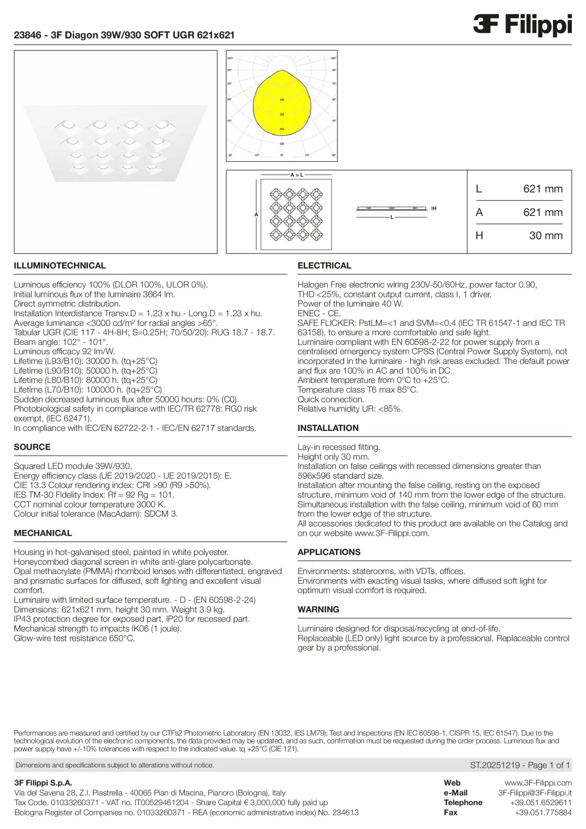 23846 - 3F Diagon 39W-930 SOFT UGR 621x621 - Datasheet - en
