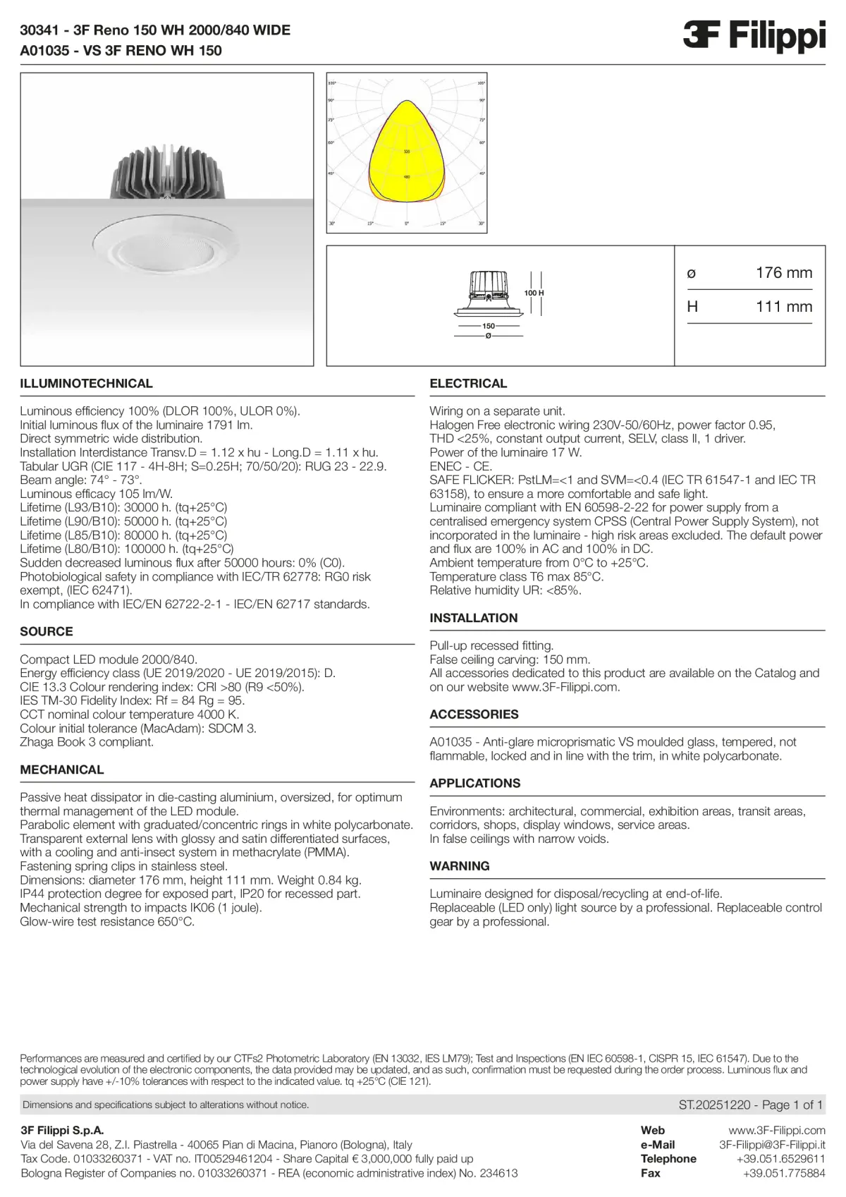 30341+A01035 - 3F Reno 150 WH 2000-840 WIDE + VS WH - Datasheet - en