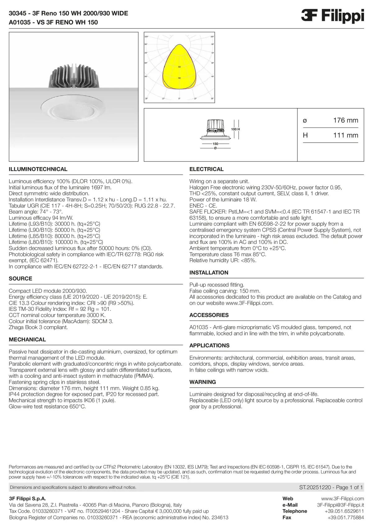 30345+A01035 - 3F Reno 150 WH 2000-930 WIDE + VS WH - Datasheet - en