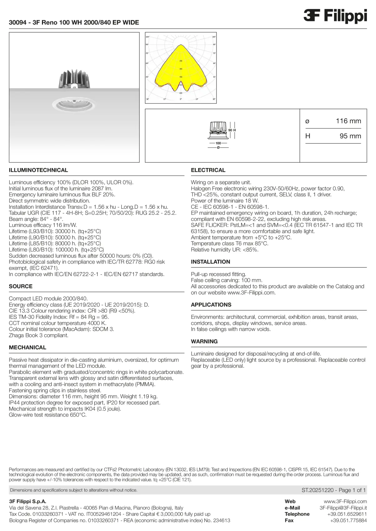 30094 - 3F Reno 100 WH 2000-840 EP WIDE - Datasheet - en
