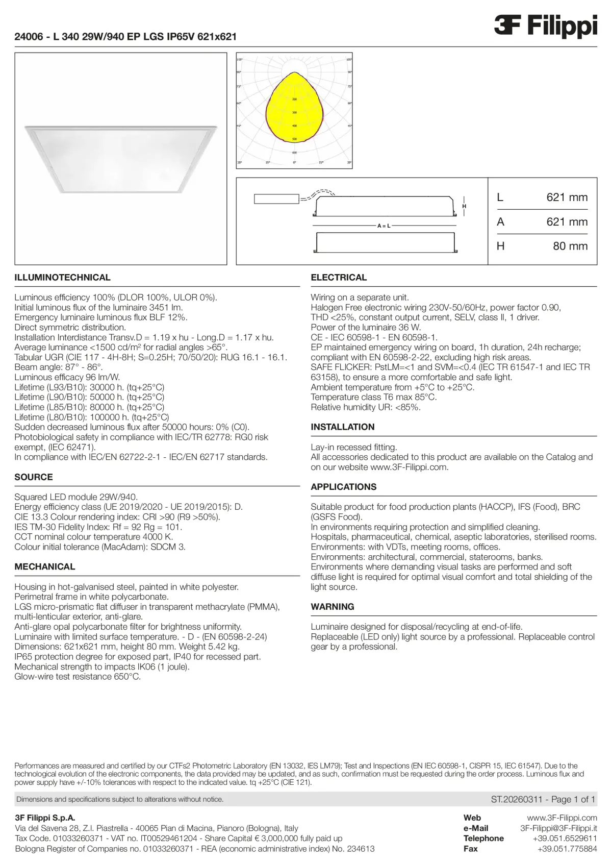 24006 - L 340 29W-940 EP LGS IP65V 621x621 - Datasheet - en