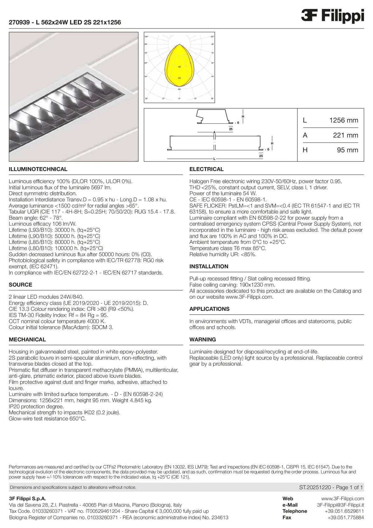 270939 - L 562x24W LED 2S 221x1256 - Datasheet - en