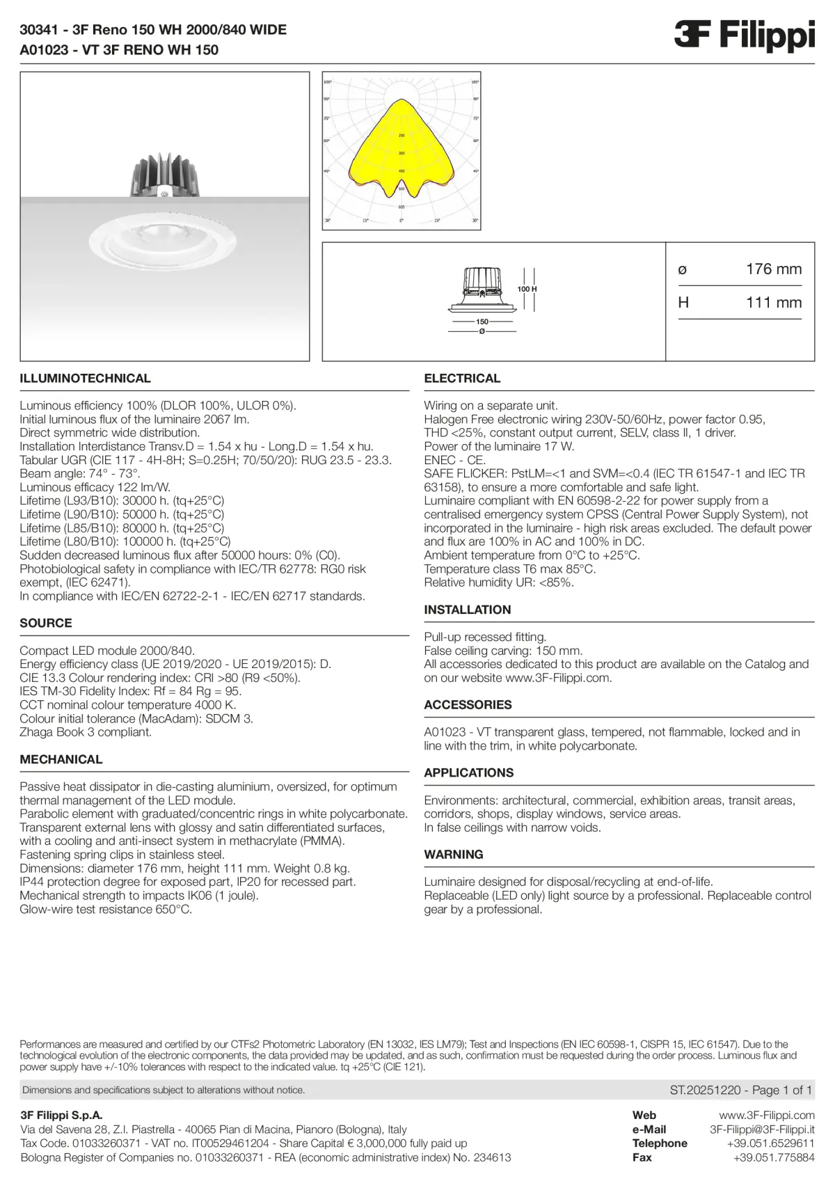 30341+A01023 - 3F Reno 150 WH 2000-840 WIDE + VT WH - Datasheet - en