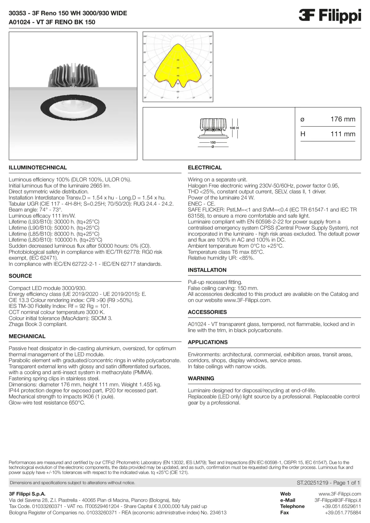 30353+A01024 - 3F Reno 150 WH 3000-930 WIDE + VT BK - Datasheet - en
